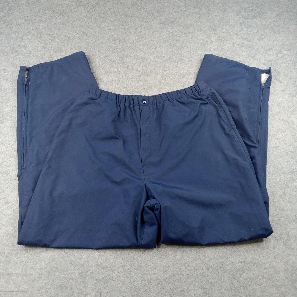 Forrester's GORE-TEX Pants Mens Large Blue Waterproof Rain Elastic‎ Waist Hiking